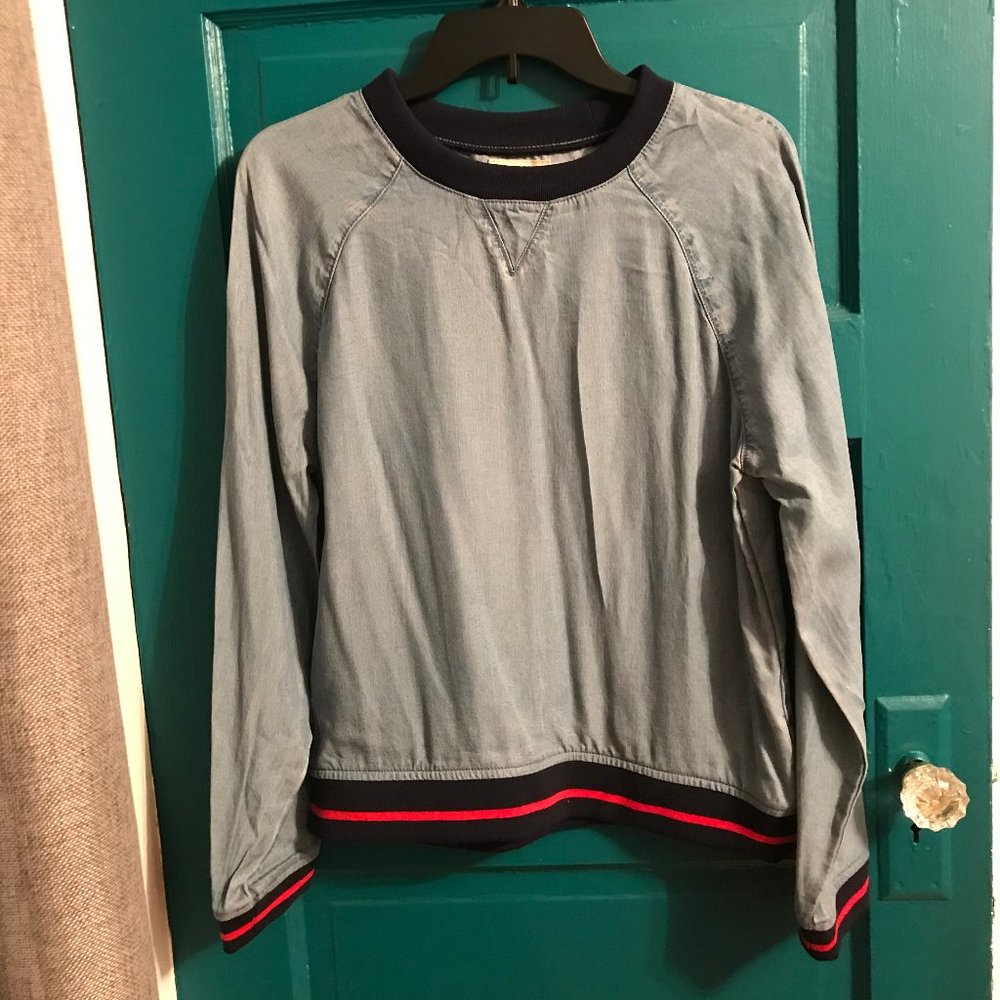 Denim Crew Neck - Picture 1 of 3